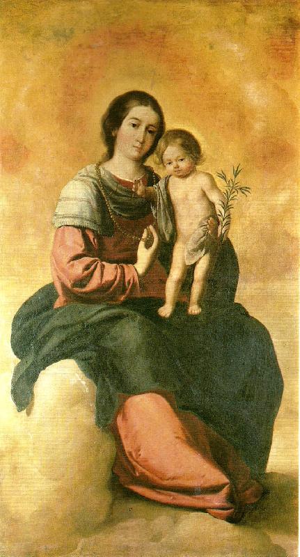 Francisco de Zurbaran virgin of the rosary